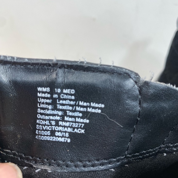 Sole sensibility flex sole black suede & leather quilted ankle boots winter warm - Picture 8 of 11